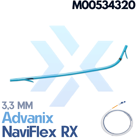 Стент Advanix билиарный с системой доставки NaviFlex, дуоденальный изгиб, диаметр 3,3 мм, расстояние между шипами 5 см от «ХайтекМед»