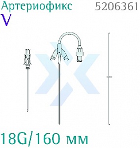 Набор артериальный Артериофикс V 18G/160 мм от «ХайтекМед»