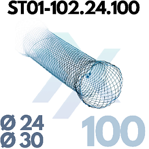 Пищеводный стент, стандартный, частично покрытый ST01-102.24.100 от «ХайтекМед»