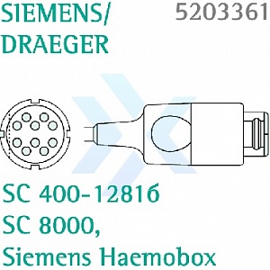 Кабель Комбитранс Siemens SC 400-1281б SC 8000, Siemens Haemobox от «ХайтекМед»