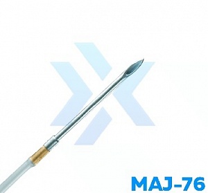 Одноразовая инъекционная игла MAJ-76 Olympus с многоразовой металлической оболочкой от «ХайтекМед»