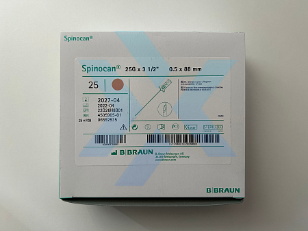 Иглы Спинокан со срезом Квинке для спинальной анестезии 25G 88 мм от «ХайтекМед»