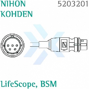 Кабель Комбитранс Nihon Kohden LifeScope, BSM от «ХайтекМед»
