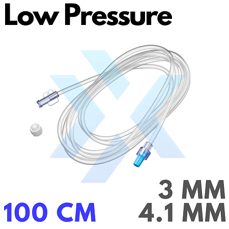 Линии инфузионные Low Pressure Extension Line – внутренний диаметр 3,0 мм, внешний диаметр 4,1 мм, длина 100 см от «ХайтекМед»