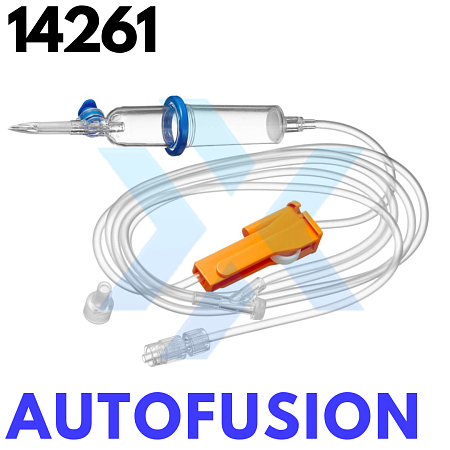 Набор для внутривенной инфузии с иглой для соединения с воздуховодом Autofusion (Автофьюжн),180см. Без DEHP от «ХайтекМед»