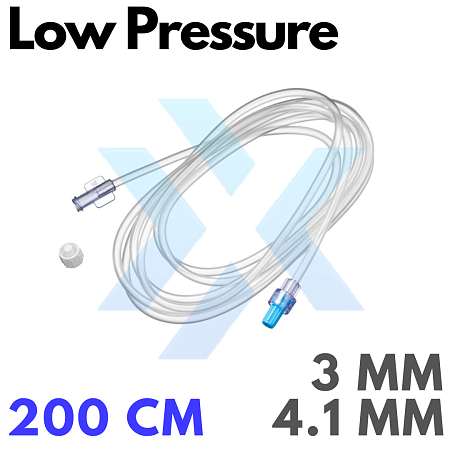 Линии инфузионные Low Pressure Extension Line – внутренний диаметр 3,0 мм, внешний диаметр 4,1 мм, длина 200 см от «ХайтекМед»