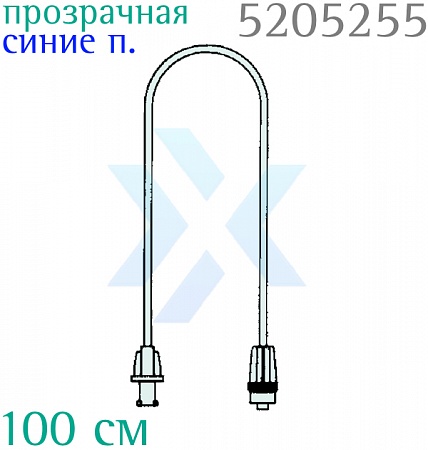 Прозрачная линия c синими полосками Комбидин (ПВХ), 100 см от «ХайтекМед»