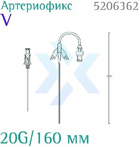 Набор артериальный Артериофикс V 20G/160 мм от «ХайтекМед»