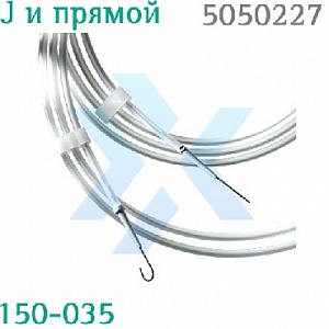 Проводник Ангиодин J-кончик и прямой кончик, с фиксированным сердечником 150 см, диаметр 0,89 мм от «ХайтекМед»