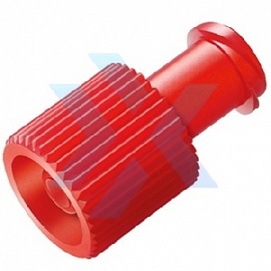 Универсальная заглушка Комби-стоппер красная (коннектор Люэр лок, с наружной и внутренней резьбой), B. Braun (Б. Браун) от «ХайтекМед»