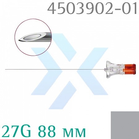 Иглы Спинокан со срезом Квинке для спинальной анестезии 27G 88 мм от «ХайтекМед»