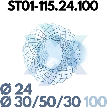 Пищеводный стент, тип "Гриб-Зонт" с антирефлюксным клапаном ST01-115.24.100 от «ХайтекМед»