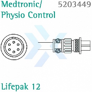 Кабель Комбитранс Medtronic/Physio Control Lifepack  от «ХайтекМед»