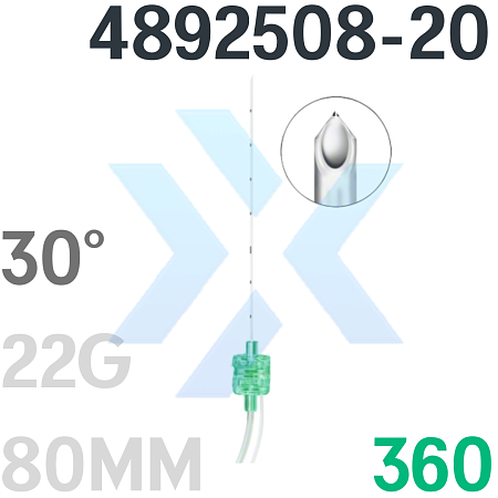Игла для проводниковой анестезии Стимуплекс Ультра 360 30° 22G 80 мм, B. Braun (Б. Браун) от «ХайтекМед»