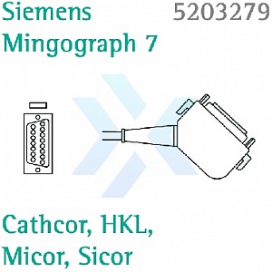 Кабель Комбитранс Siemens Mingograph 7, Cathcor, HKL, Micor, Sicor от «ХайтекМед»