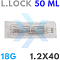 Шприц 50 мл с иглой 1,2х40мм (18Gх1 1/2") luer lock от «ХайтекМед»