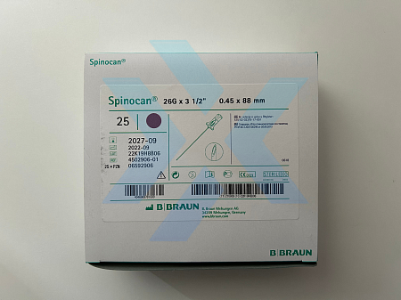 Иглы Спинокан со срезом Квинке для спинальной анестезии 26G 88 мм от «ХайтекМед»