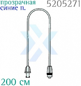Прозрачная линия c синими полосками Комбидин (ПВХ), 200 см от «ХайтекМед»