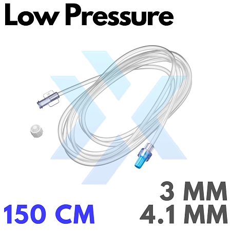 Линии инфузионные Low Pressure Extension Line – внутренний диаметр 3,0 мм, внешний диаметр 4,1 мм, длина 150 см от «ХайтекМед»