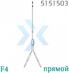 Зонд биполярный Эледин для ВЭКС, 2/F4, 110 см, прямой от «ХайтекМед»