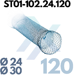 Пищеводный стент, стандартный, частично покрытый ST01-102.24.120 от «ХайтекМед»